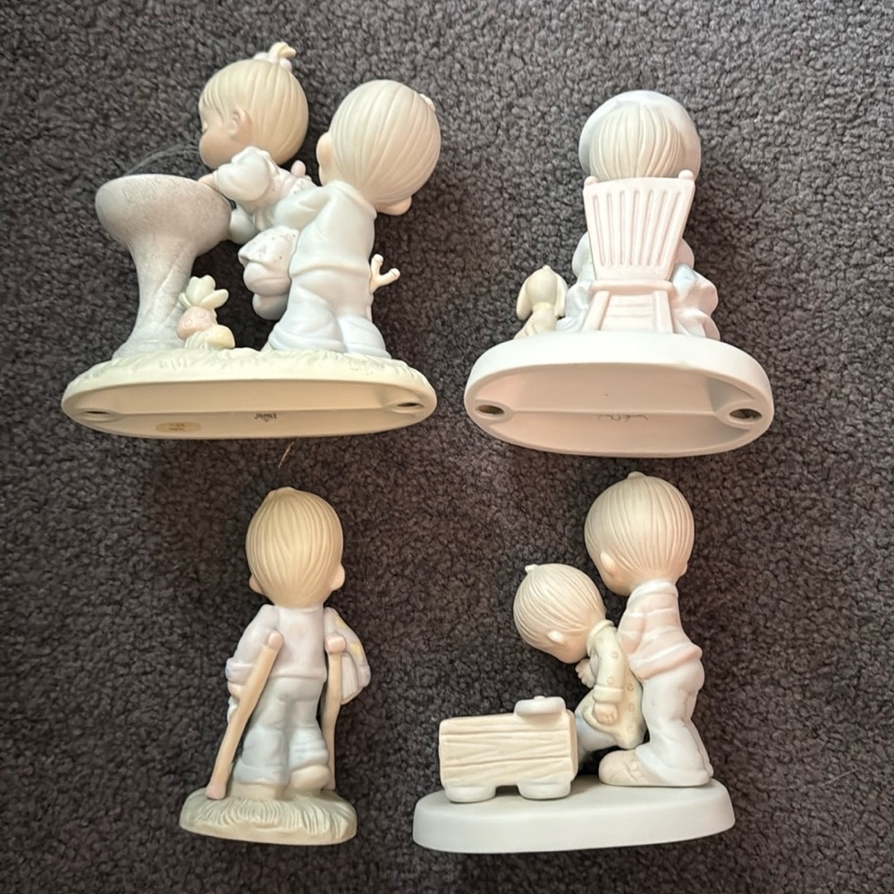 LOT OF 3 PRECIOUS MOMENTS Vintage Figures - Picture 2 of 2